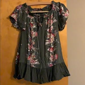 Off shoulder floral dress